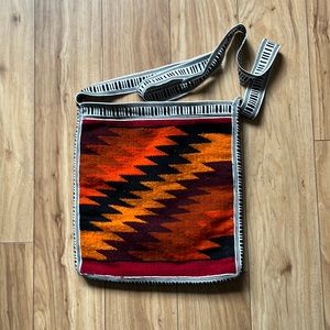 Indigenous print woven sling bag/purse